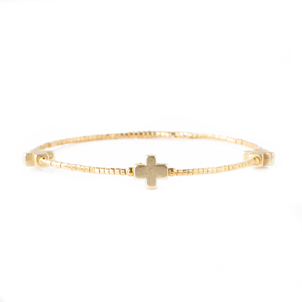 Faithful Bangle-Gold – Lenny and Eva