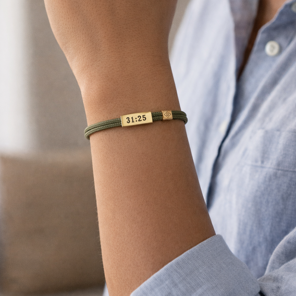 Sentiment Cord Bracelet-Proverbs 31:25, Be Brave – Lenny and Eva Sentiment Cord Bracelet-Proverbs 31:25, Be Brave – Lenny and Eva