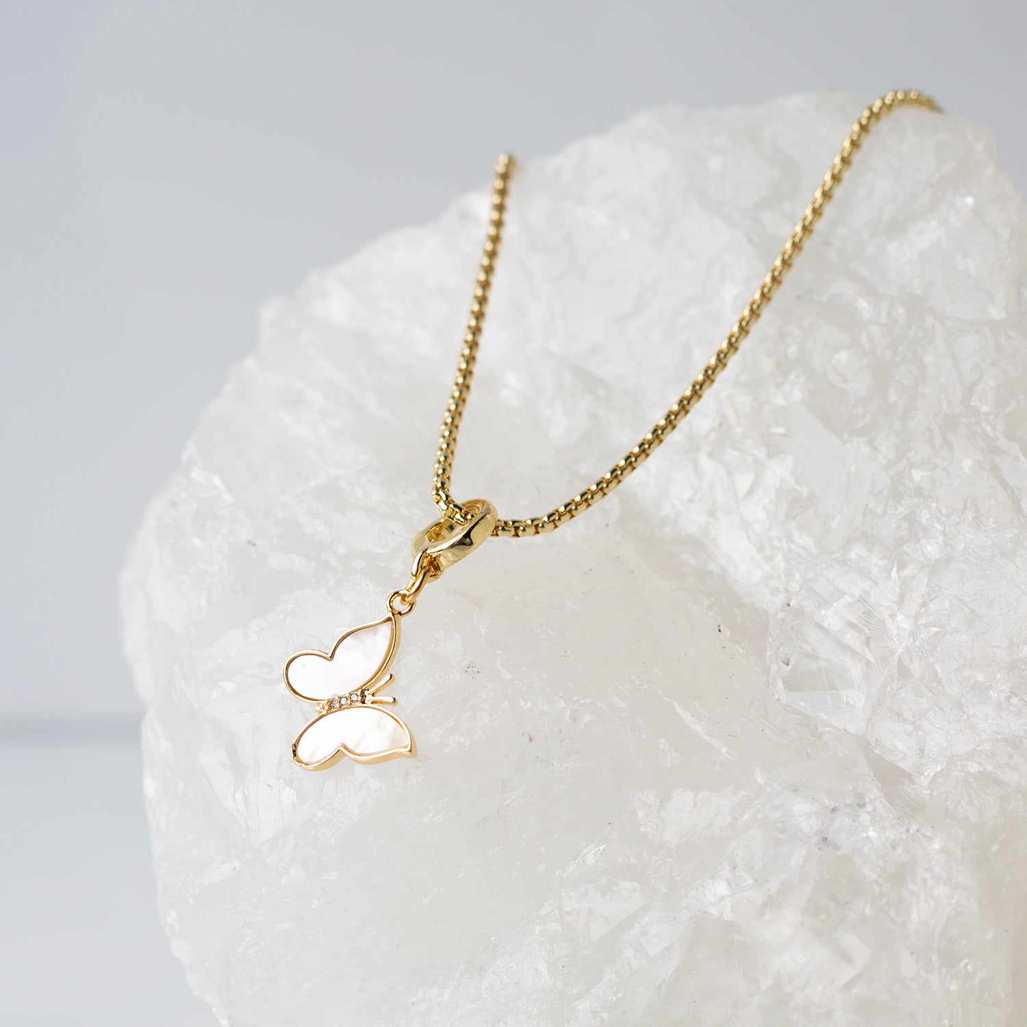 Butterfly Charm, Mother of Pearl – Lenny and Eva