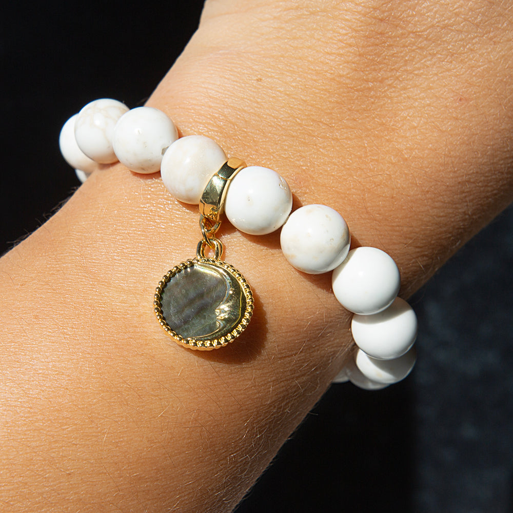 Sun & Moon Charm, Mother of Pearl – Lenny and Eva