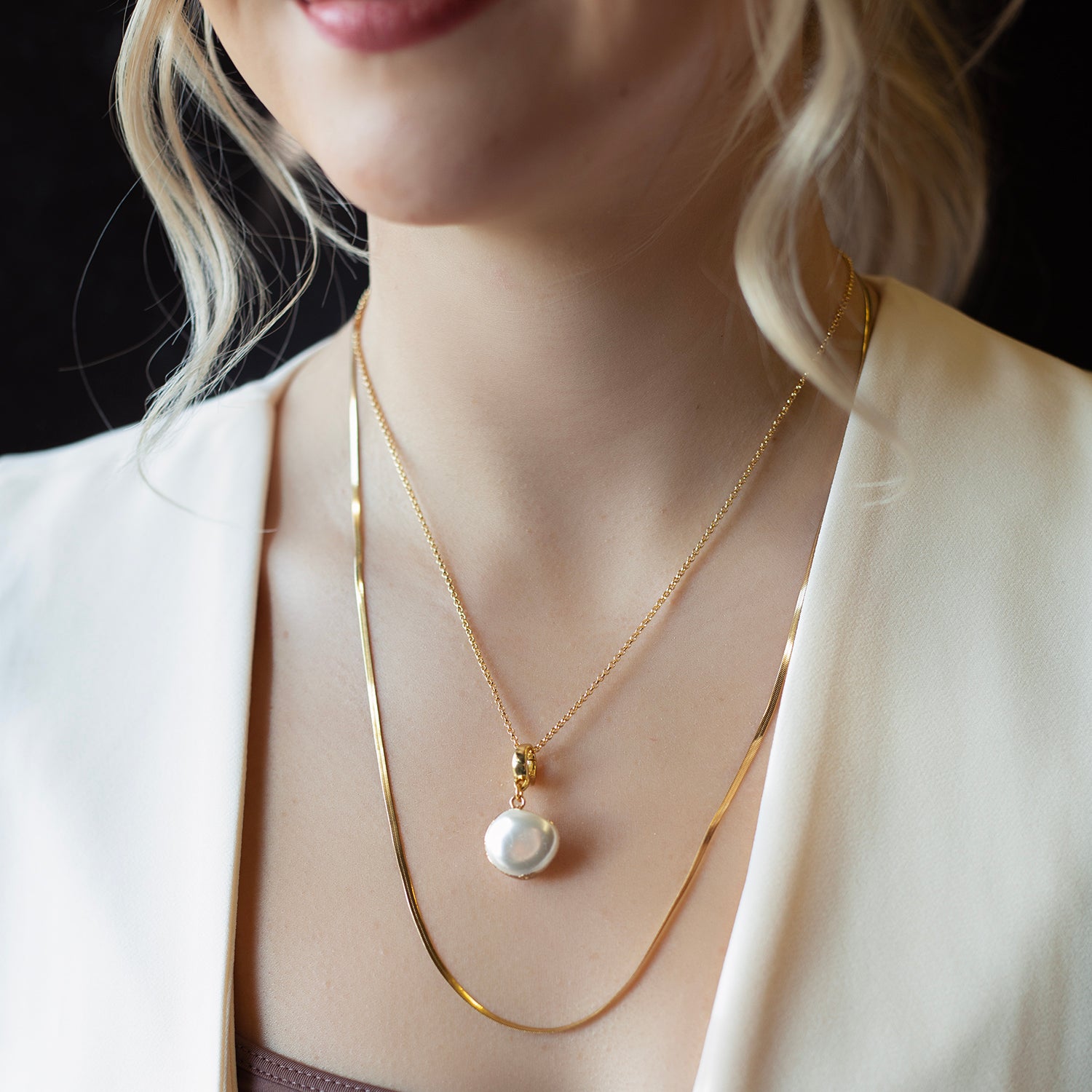 Large Pearl Charm – Lenny and Eva