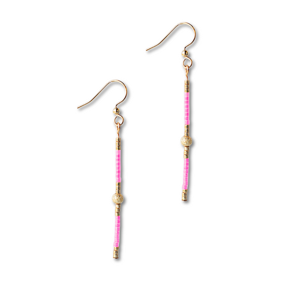 Sprinkles Earrings-Hot Pink