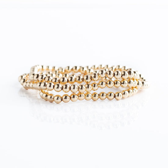 Beaded Bracelets-Gold, Wrap