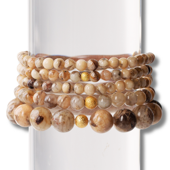 Gemstone Bracelets-Feldspar, 3 Sizes