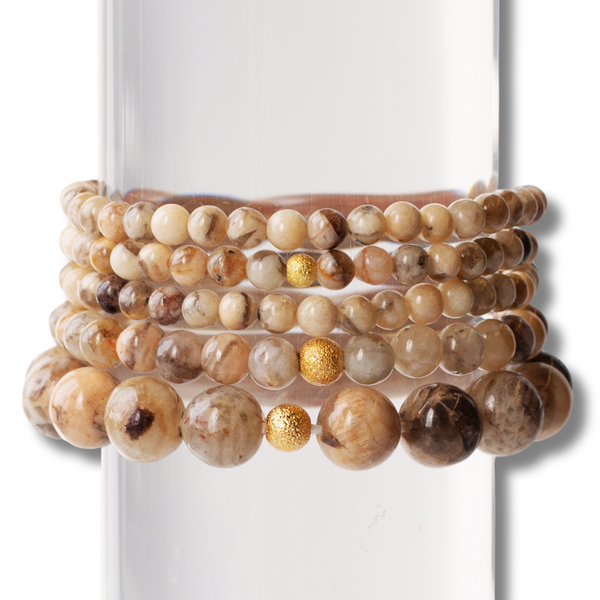 Gemstone Bracelets-Feldspar, 3 Sizes – Lenny and Eva