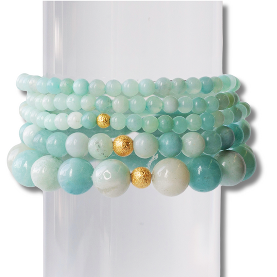 Load image into Gallery viewer, Gemstone Bracelets-Amazonite, 3 Sizes
