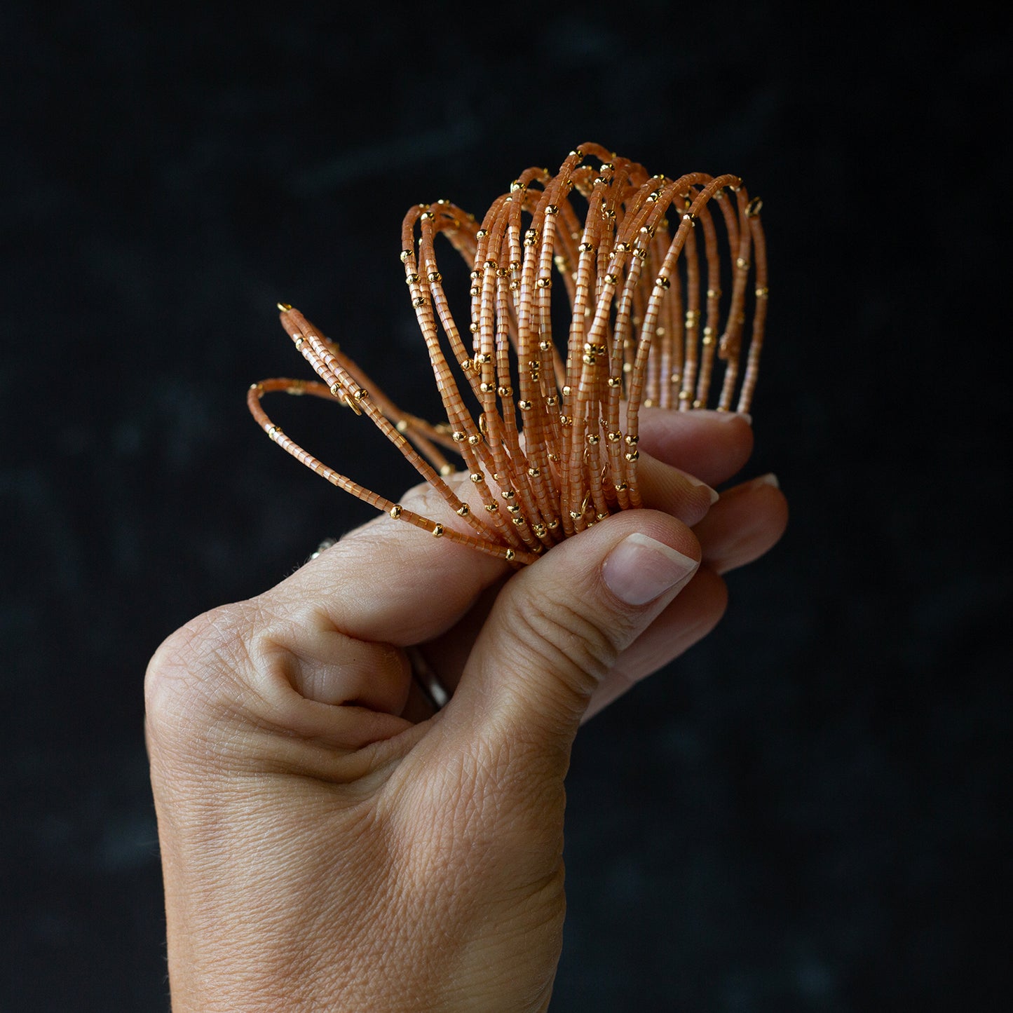 Confetti Bangle-Copper