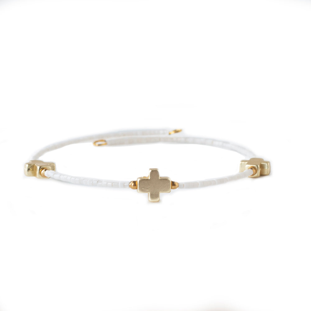 Load image into Gallery viewer, Faithful Bangle-White

