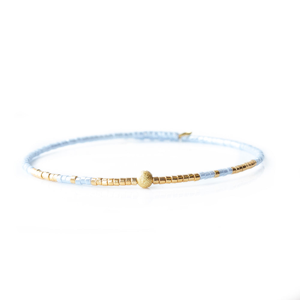 Lenny & Eva "Faith" Token Bangle - Gold - Lenny & Eva|The Lamp Stand