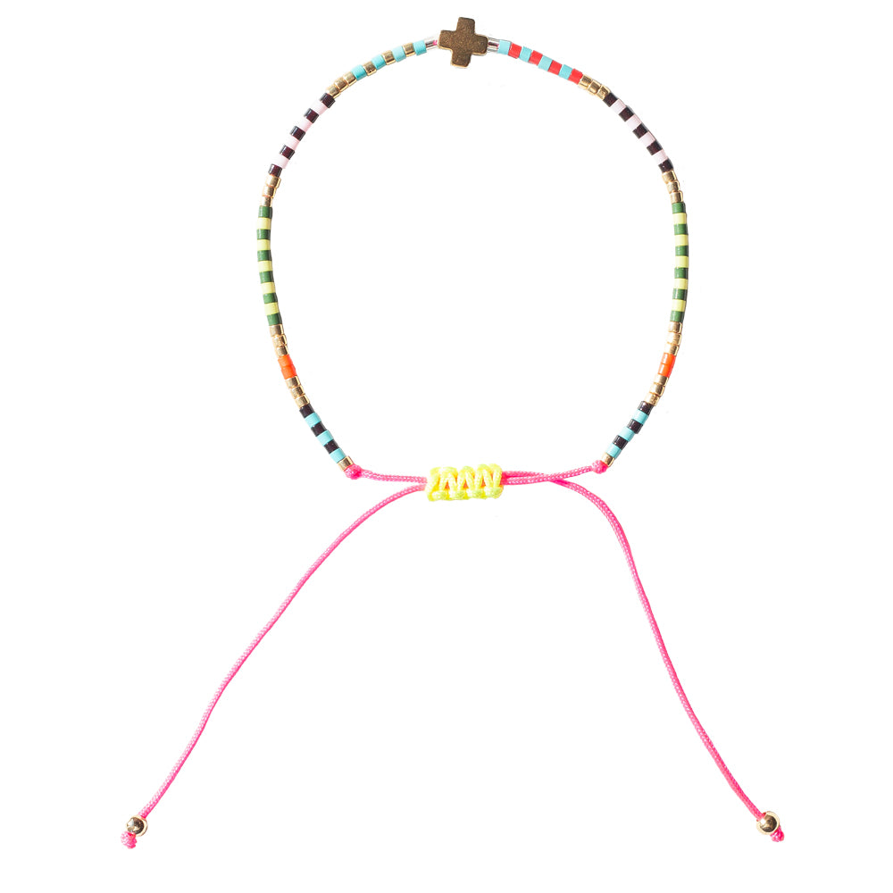 Faith Over Fear Cross Cord Bracelet – Lenny and Eva