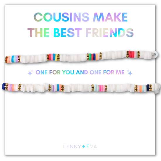 Shareable Friendship Bracelets-Cousins Make the Best Friends, Clay