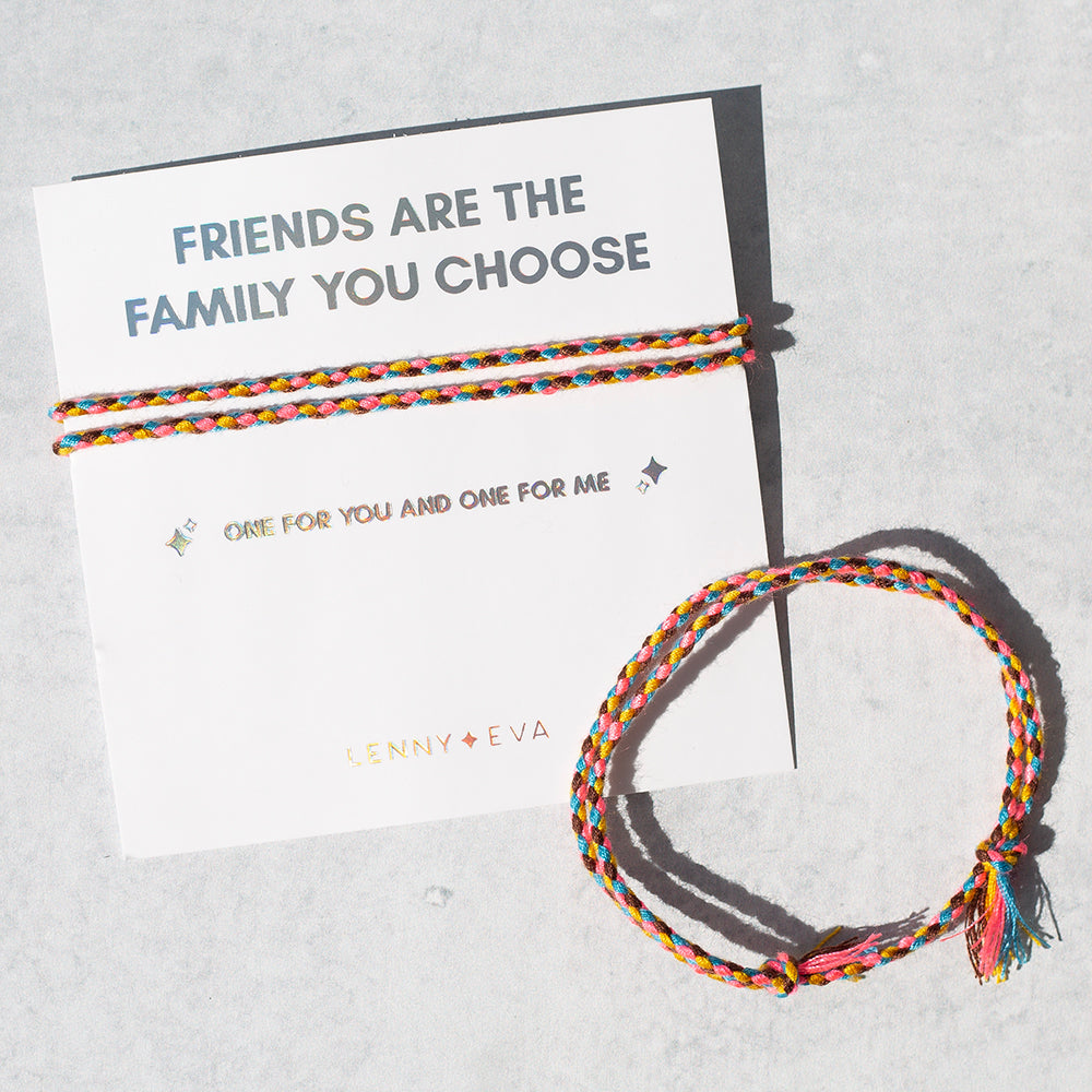 Shareable Friendship Bracelets-Friends are the Family You...