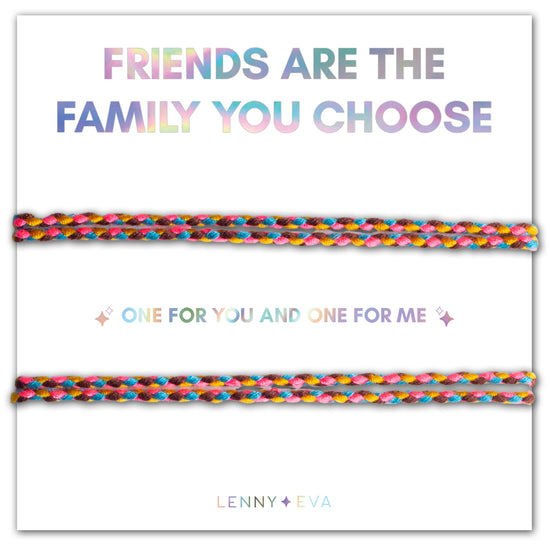 Shareable Friendship Bracelets-Friends are the Family You...