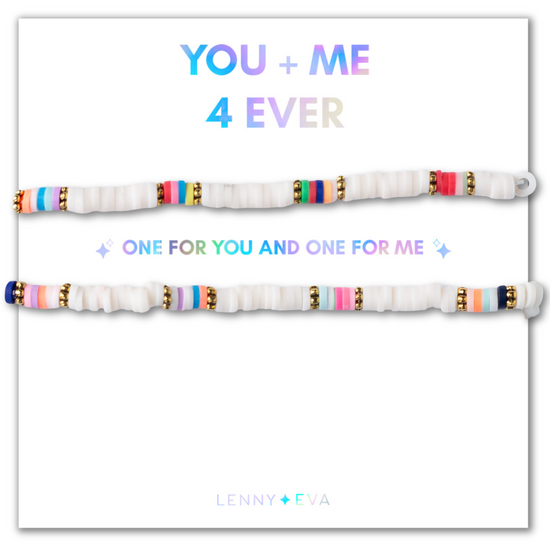 Shareable Friendship Bracelets-You+Me 4 Ever, Clay