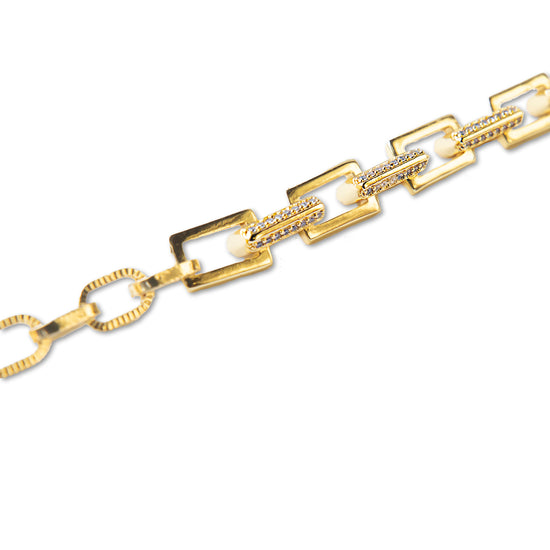 Gilded Bracelet-CZ Link