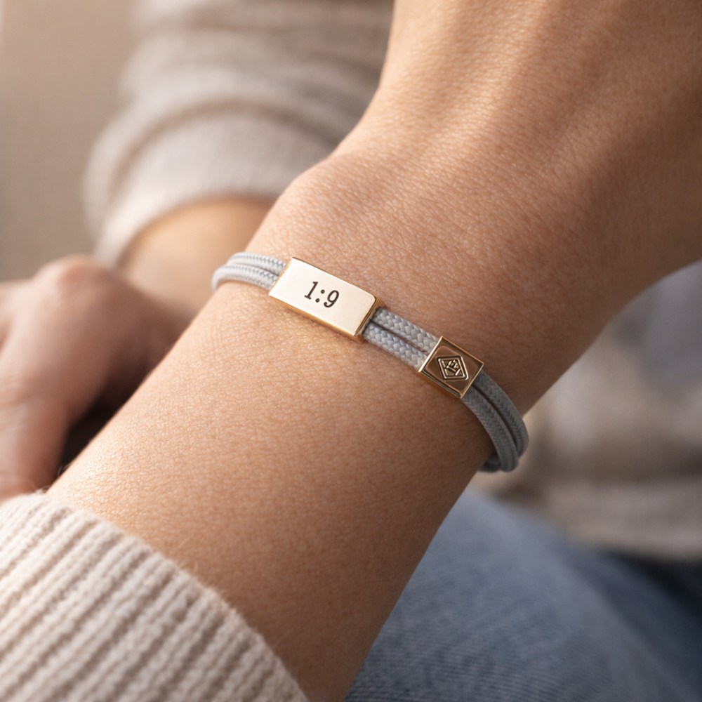 Sentiment Cord Bracelet-Joshua 1:9, With You Always