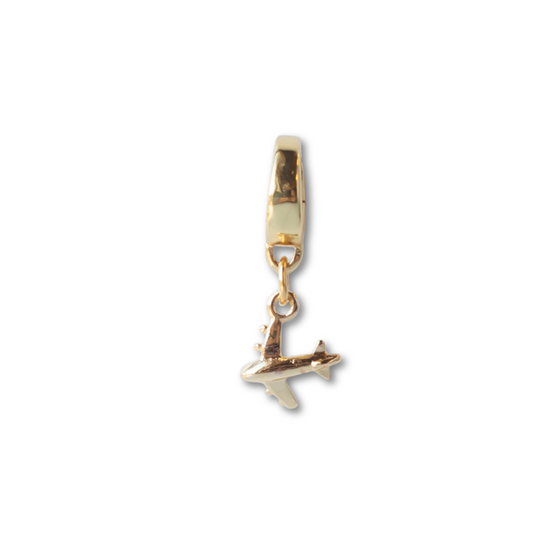 Load image into Gallery viewer, Airplane Charm, Gold
