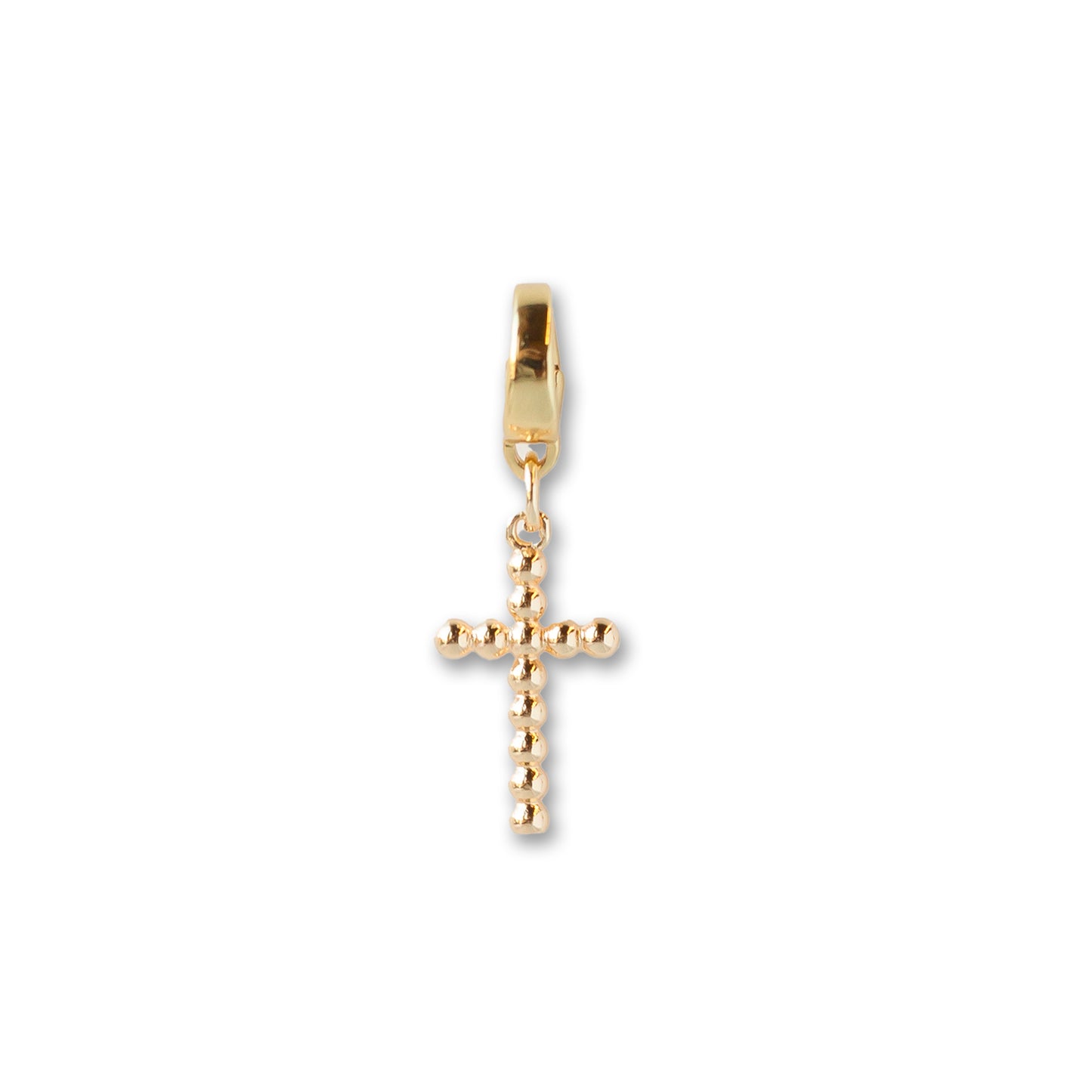 Dot Cross Charm, Gold