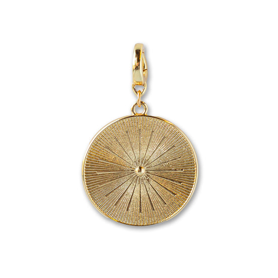 Sundial Charm, Gold