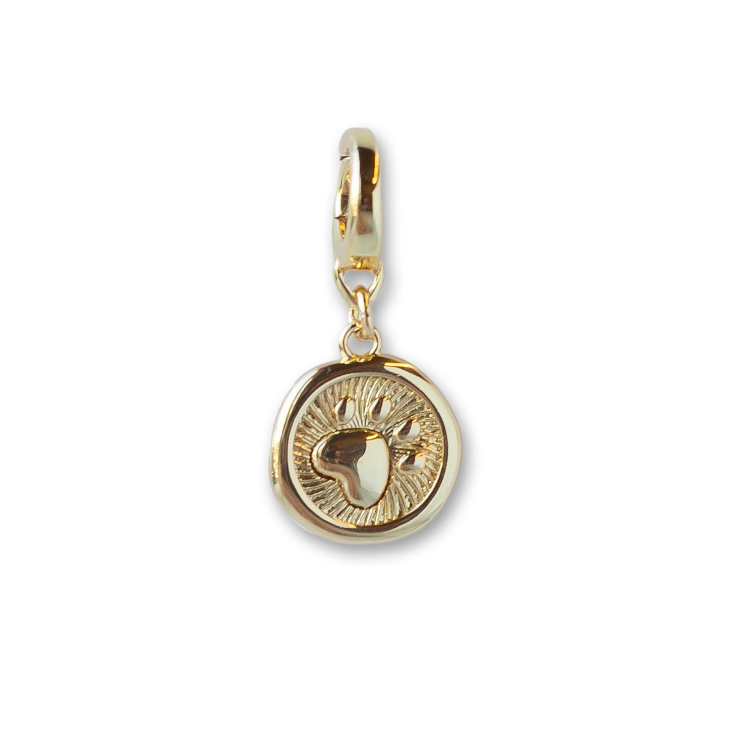 Paw Print Charm, Gold