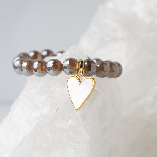 Heart Charm, Mother of Pearl