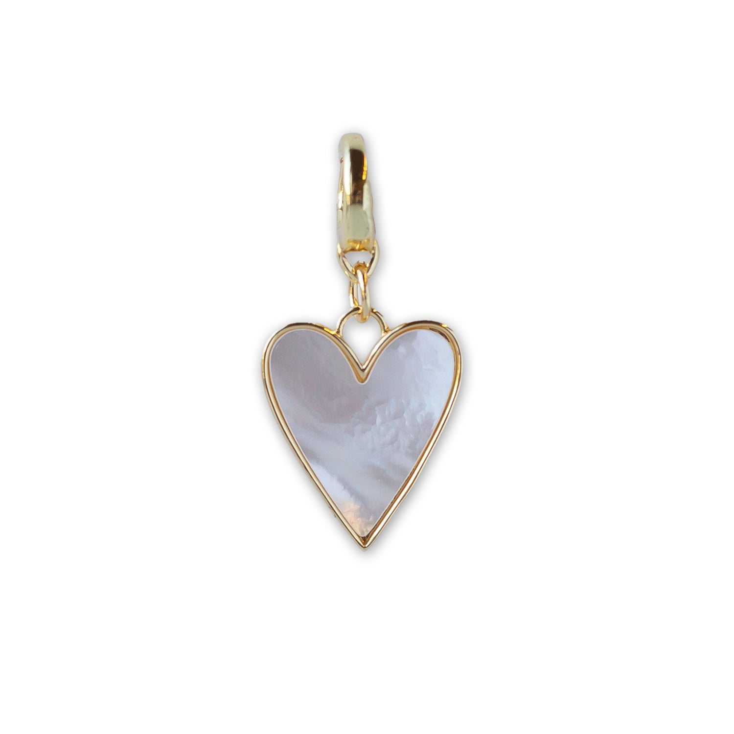 Heart Charm, Mother of Pearl – Lenny and Eva