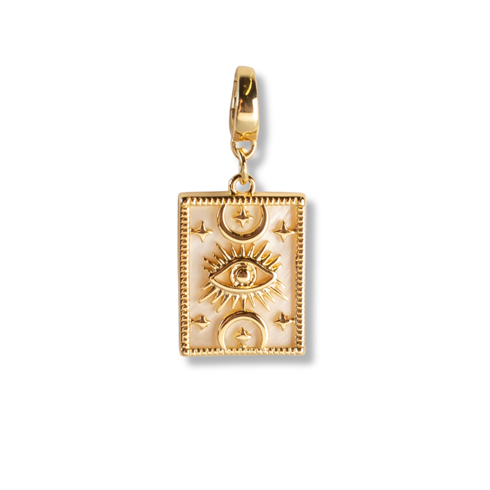 Load image into Gallery viewer, Medallion Charm, Mother of Pearl
