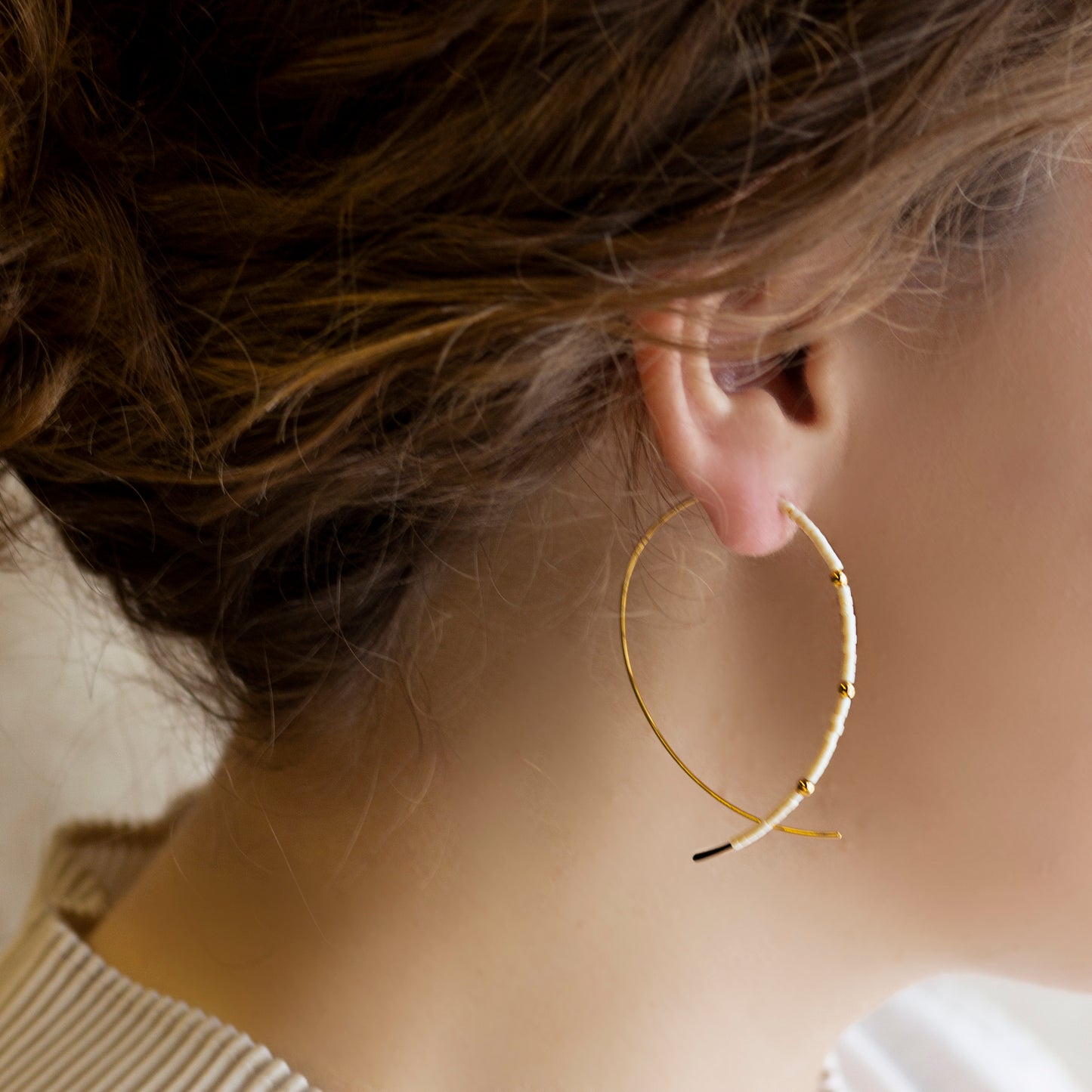Confetti Earrings-Ivory