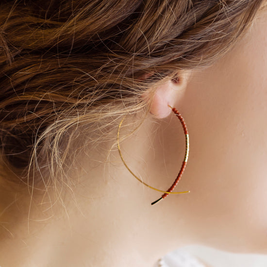 Norah Earrings-Terracotta