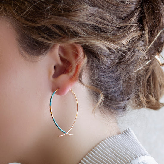 Norah Earrings-Turquoise