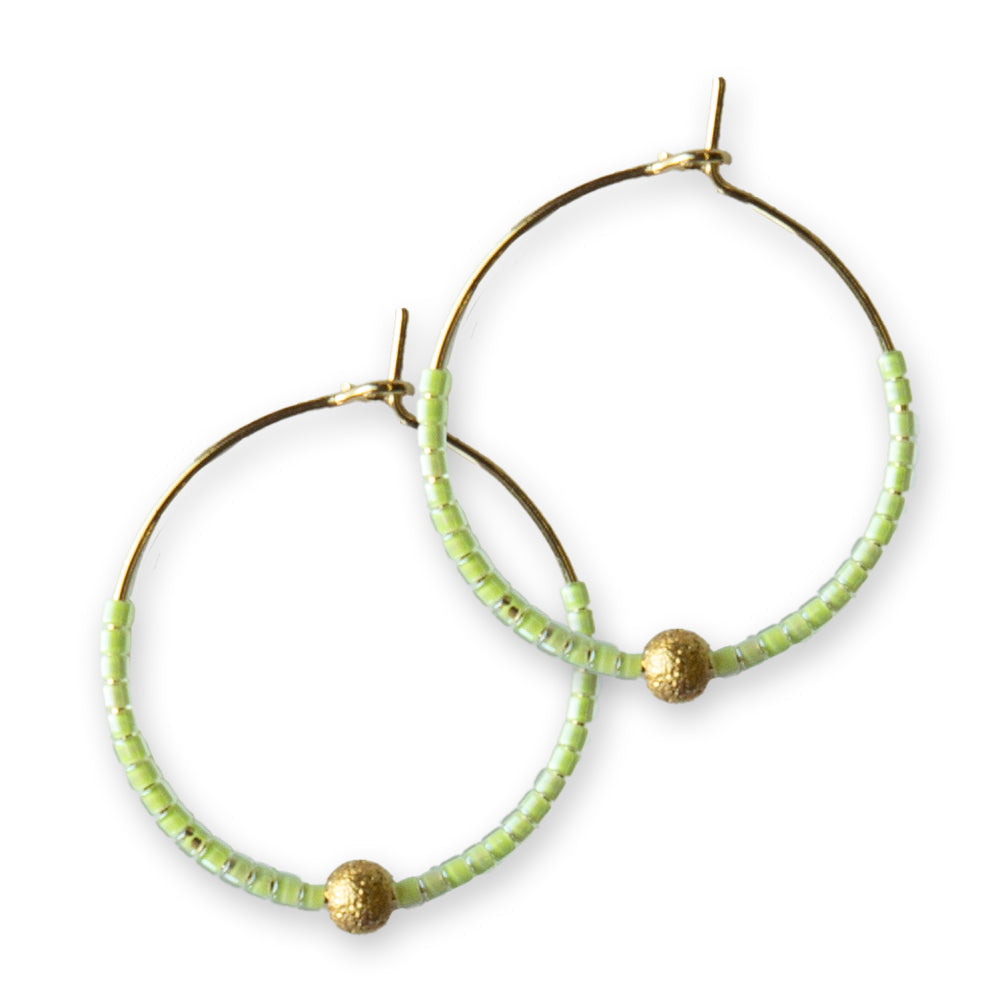 Sprinkles Earrings-Lime