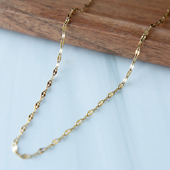 Gilded Necklace-Dapped, 16"