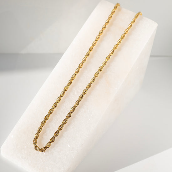 Gilded Necklace-Rope, 18"
