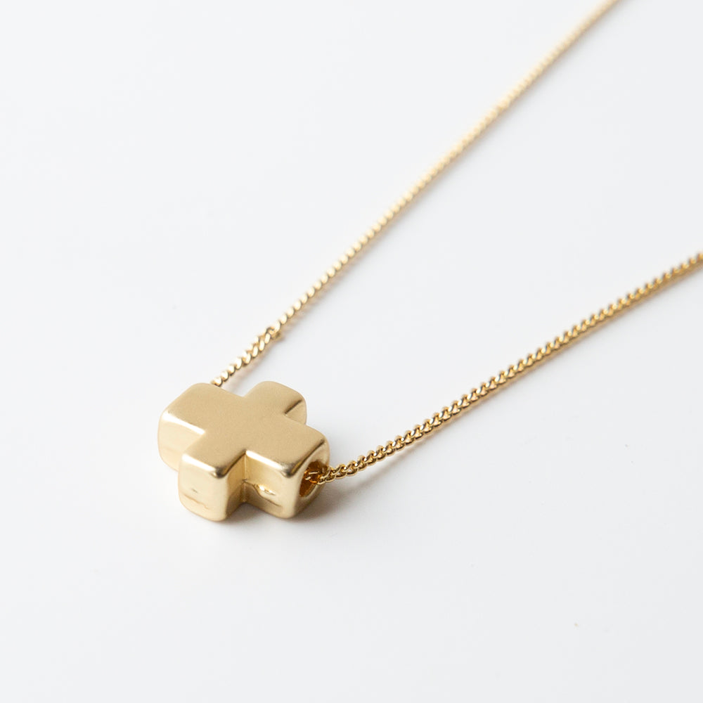 Mini Gold Cross Necklace – Lindsey Leigh Jewelry