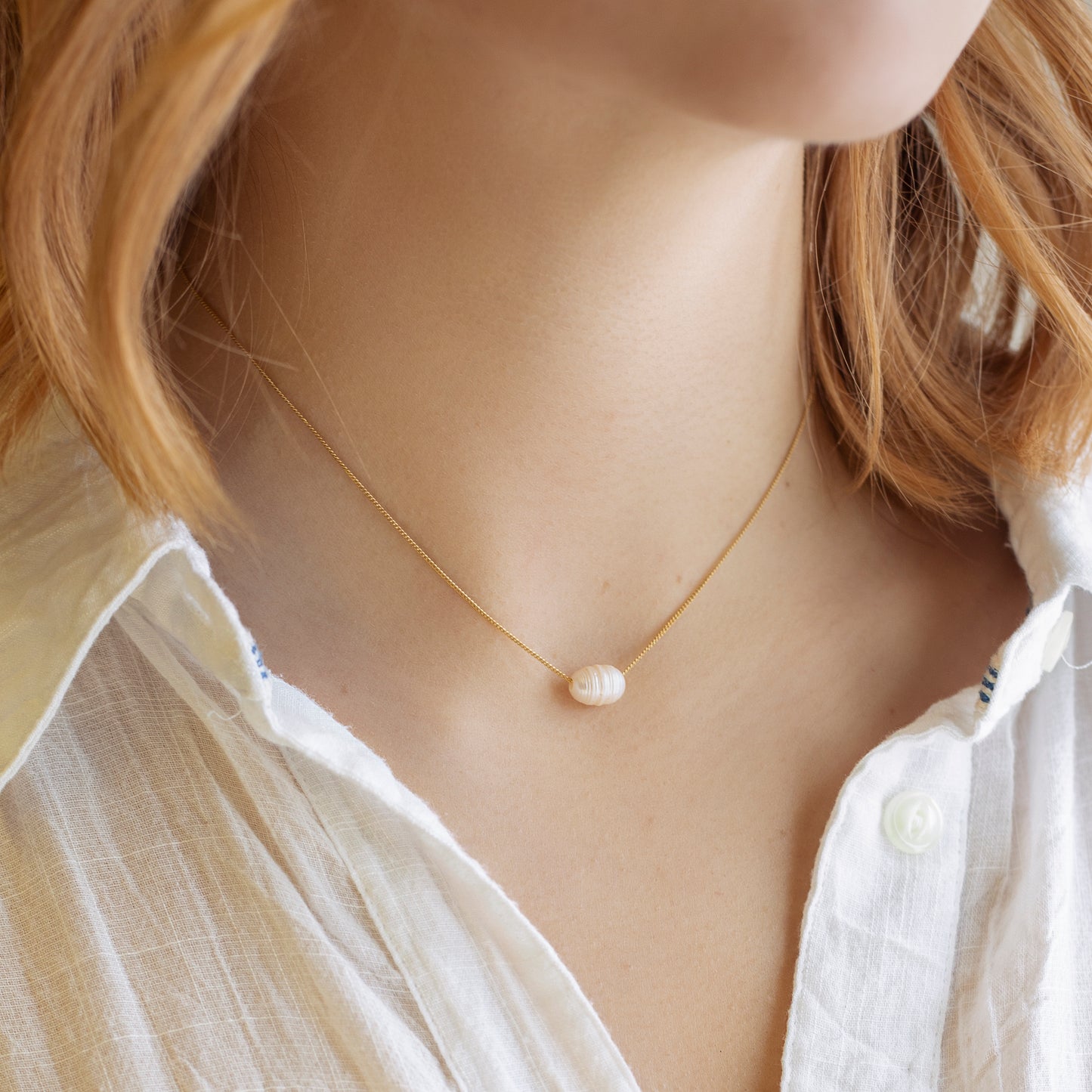 Intentions Symbol Necklace-Pearl