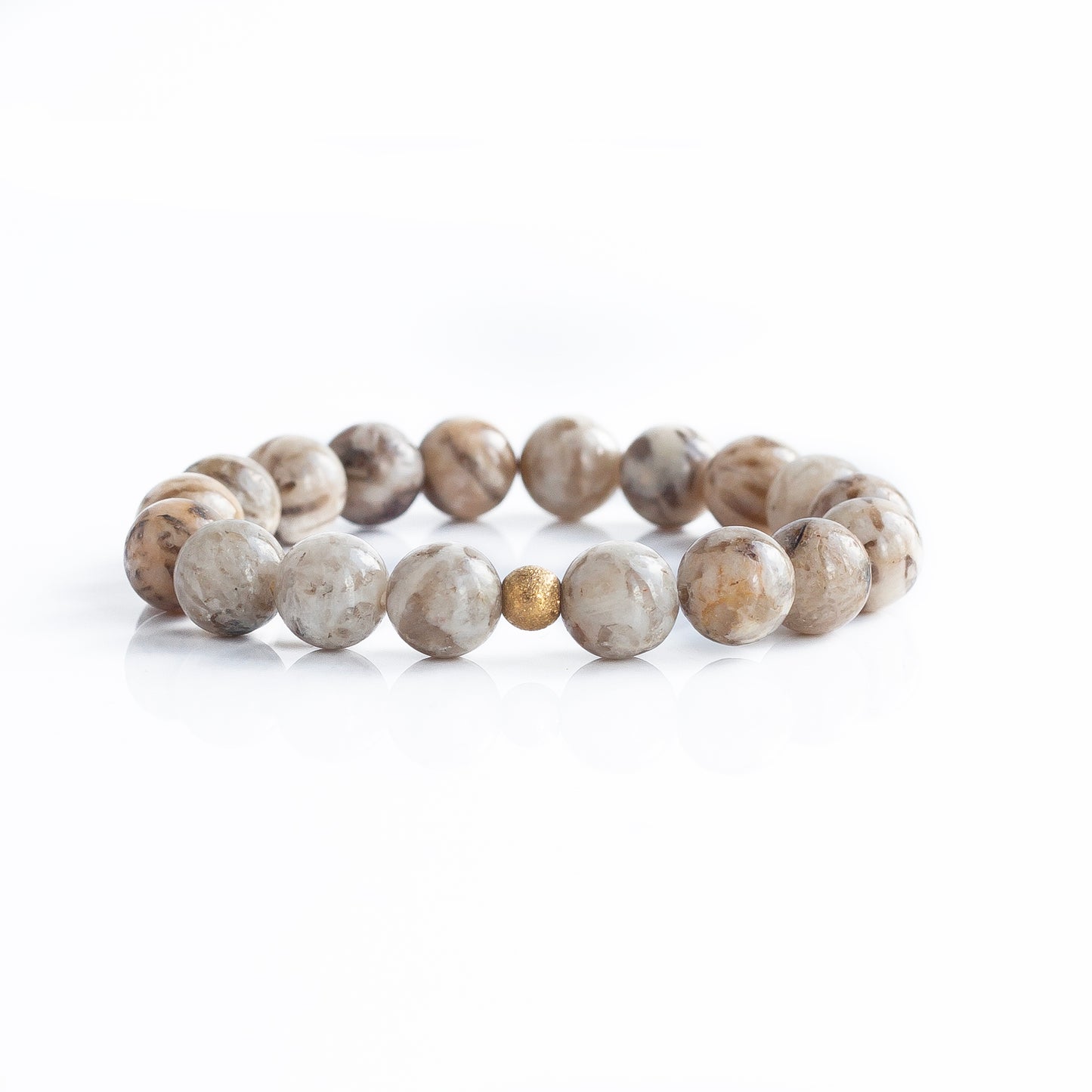 Gemstone Bracelet-Feldspar, 10mm