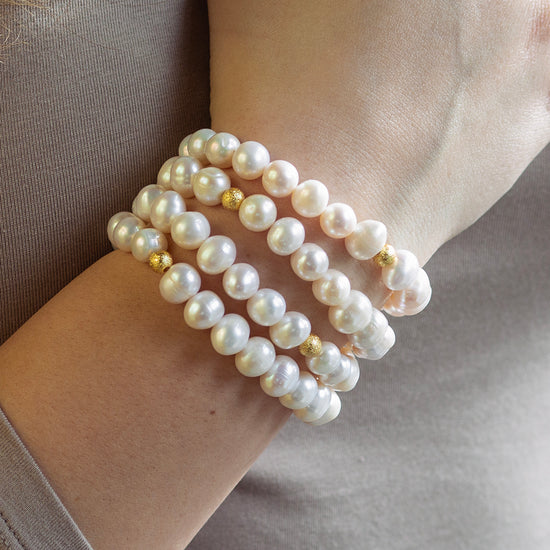 Freshwater Pearl Bracelet, 10mm