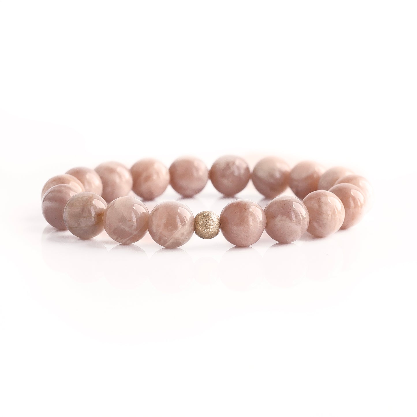 Gemstone Bracelet-Sunstone, 10mm