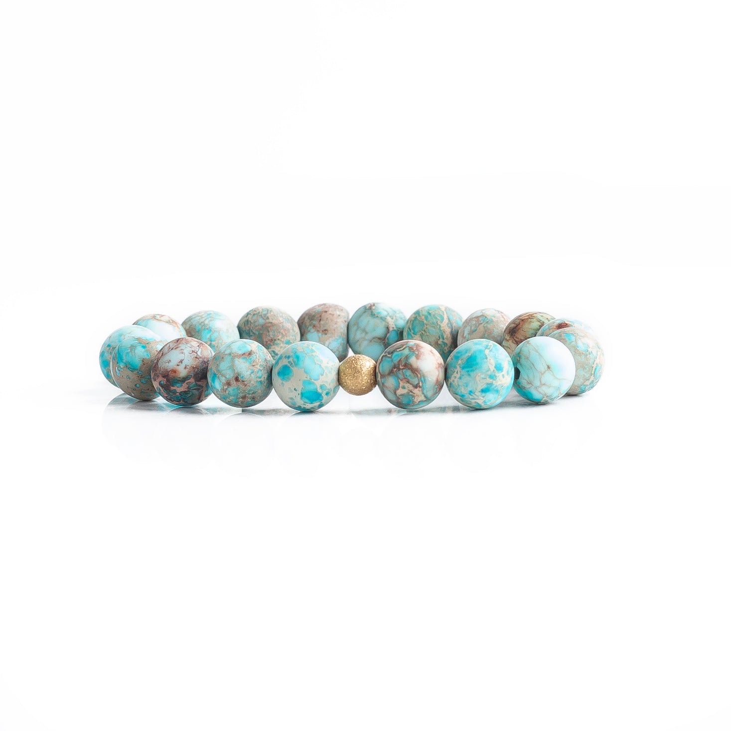 Gemstone Bracelet-Turquoise Jasper, 10mm – Lenny and Eva