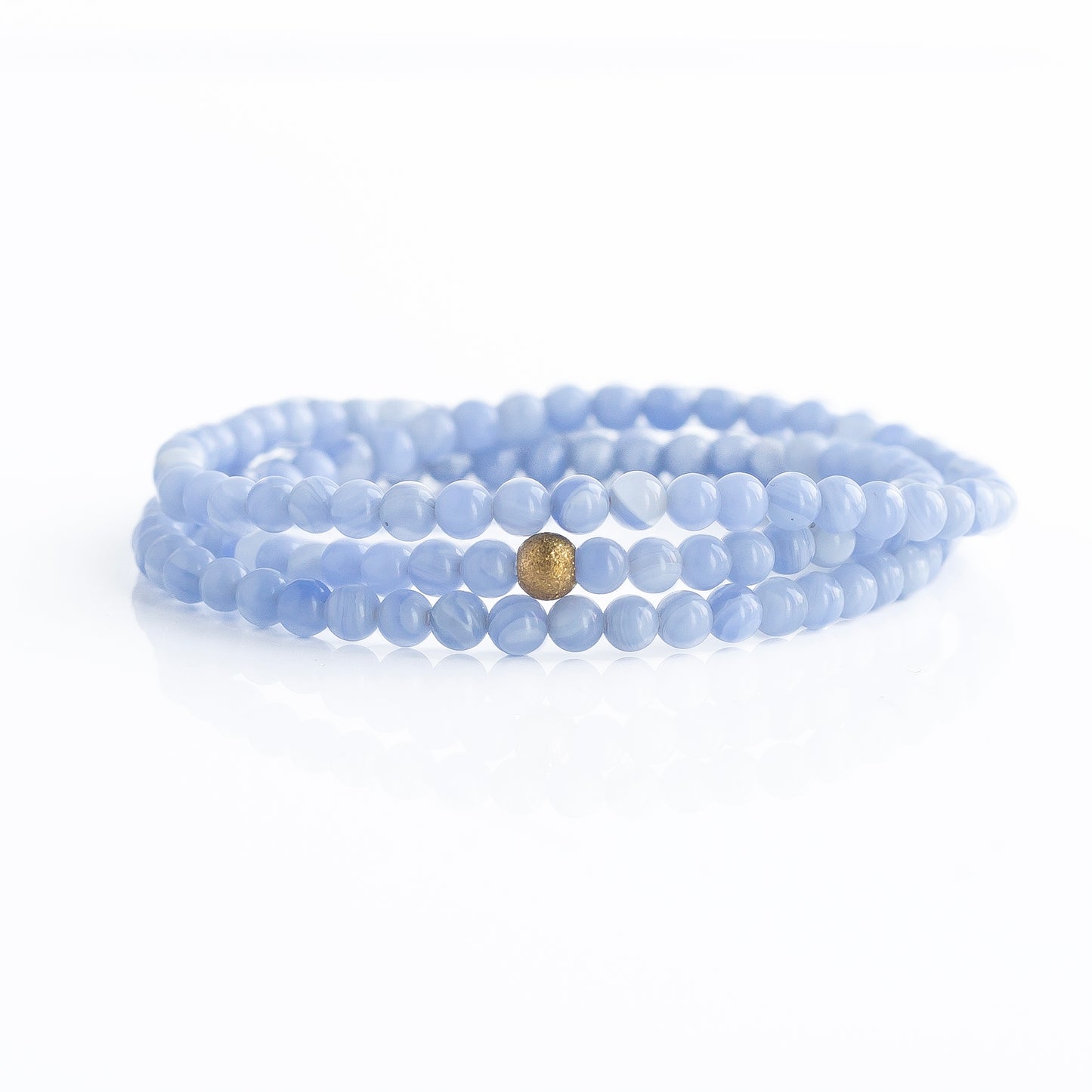 Gemstone Bracelets-Blue Agate, 3 Sizes