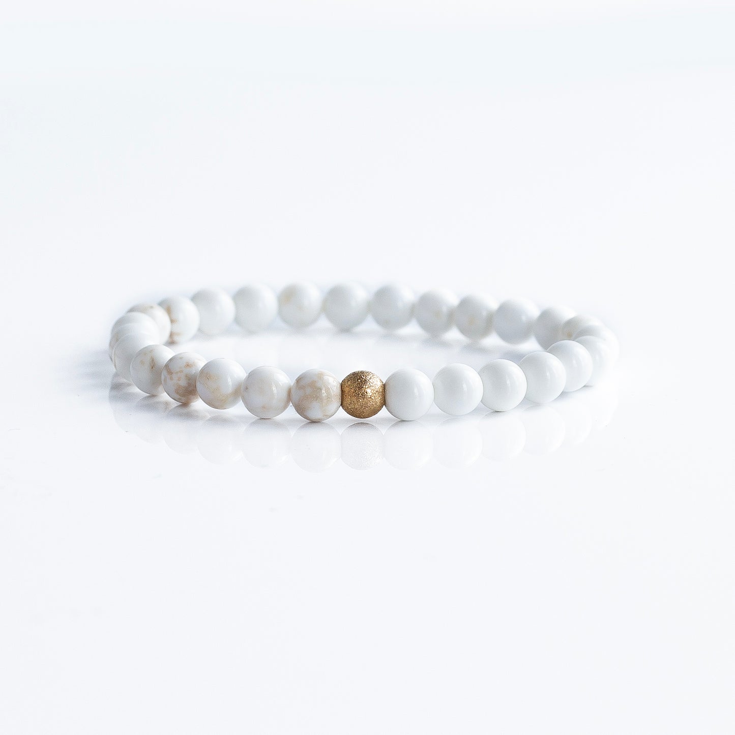 Load image into Gallery viewer, Gemstone Bracelets-Howlite, 3 Sizes
