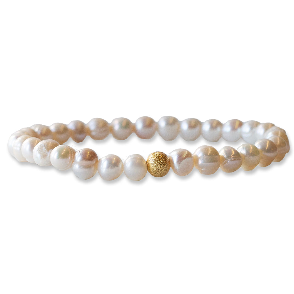 Freshwater Pearl Bracelet, 6mm