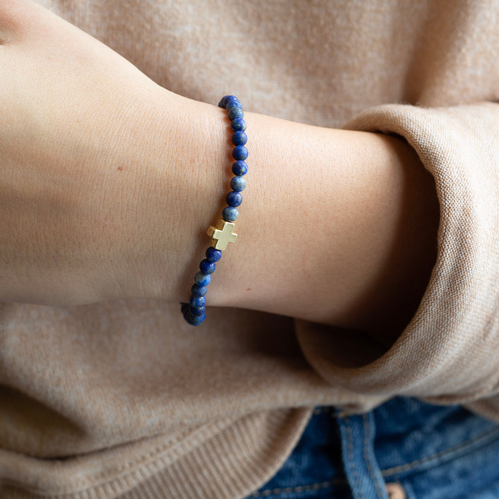 Lapis Lazuli Shambala Bracelet | Intuition, Confidence, & Inner Power -  VOLTLIN