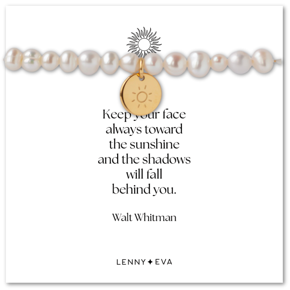 Intentions Bracelet-Sun-"Keep your face always toward the sunshine and the shadows will fall behind you."