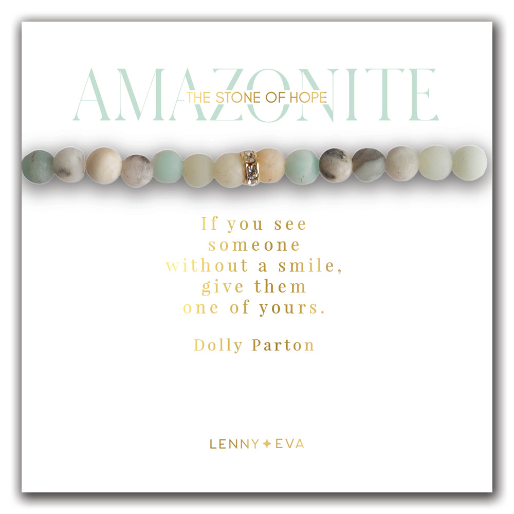 Gemstone Sparkle Bracelet-Amazonite – Lenny and Eva