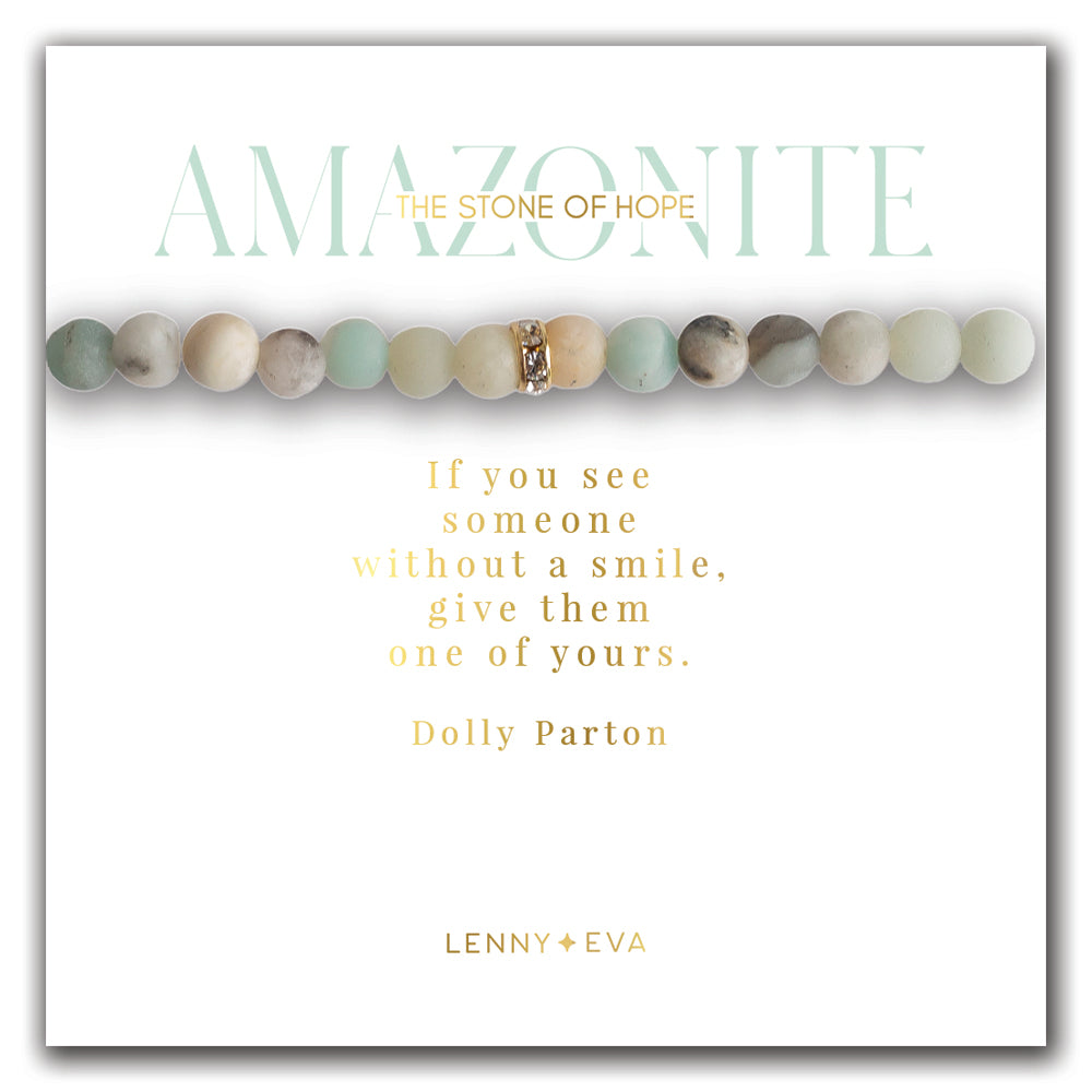Gemstone Sparkle Bracelet-Amazonite