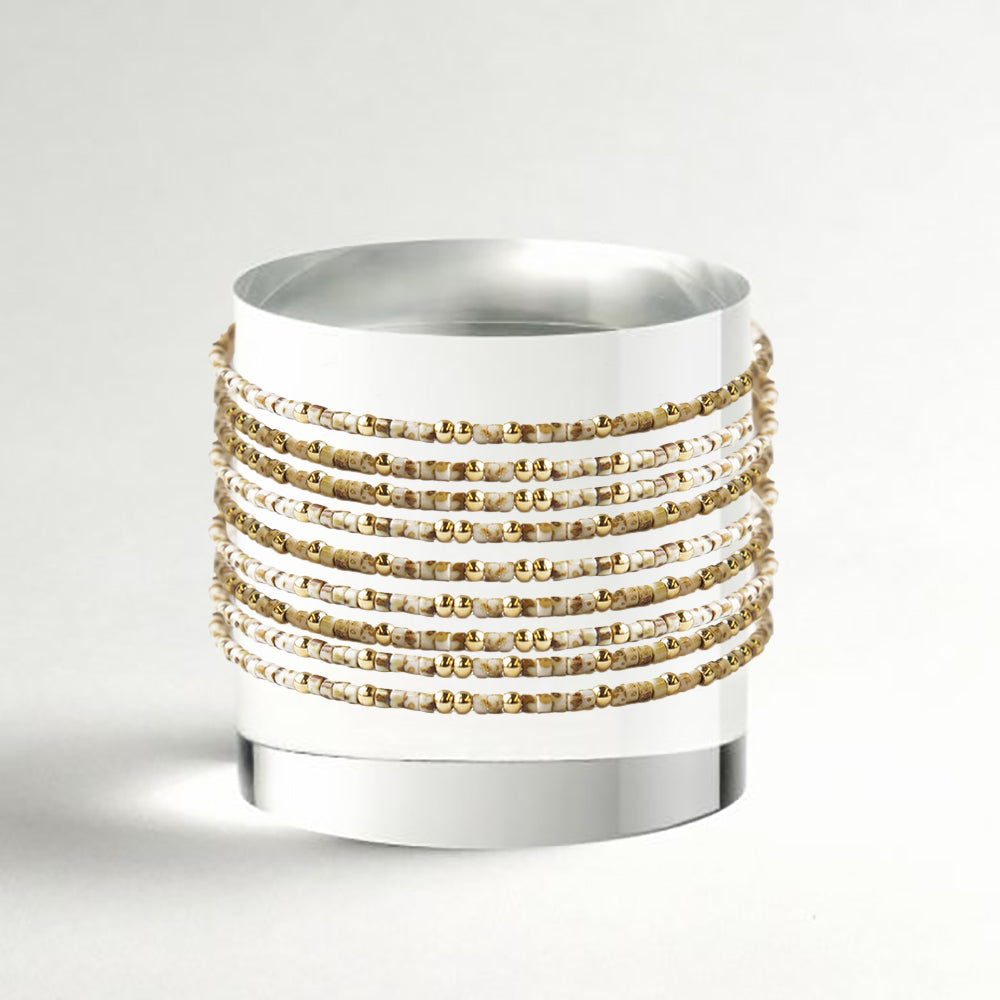 Confetti Bangle-Taupe