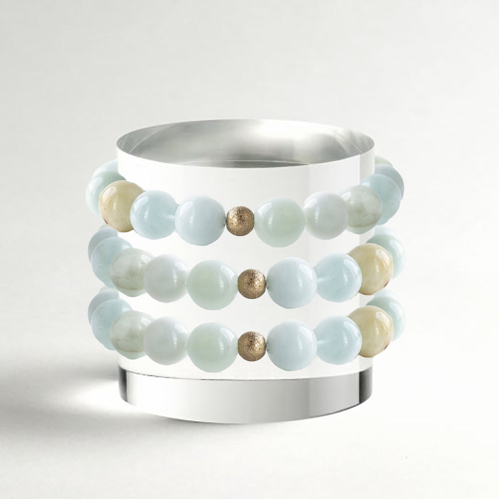 Gemstone Bracelet-Amazonite, 10mm