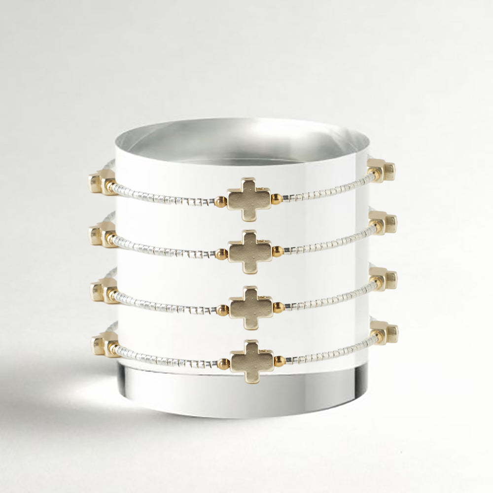 Faithful Bangle Silver by Lenny and Eva