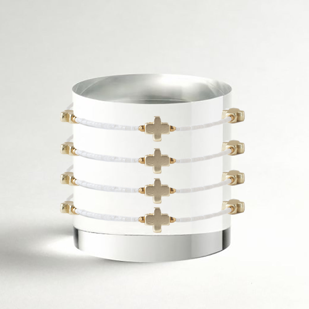 Faithful Bangle-White